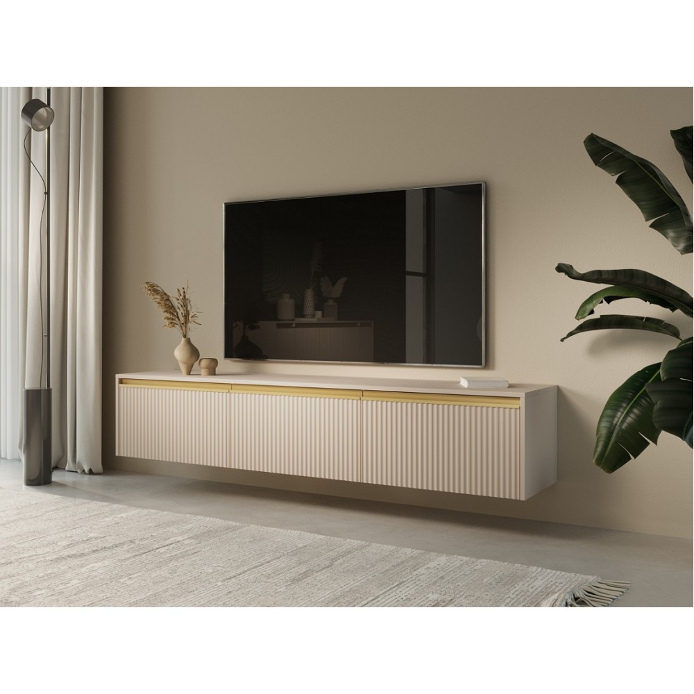 Тумба під ТВ Perfect Home Роял / Royal RTV180 3-дверна Бежевий (PFH-091293)