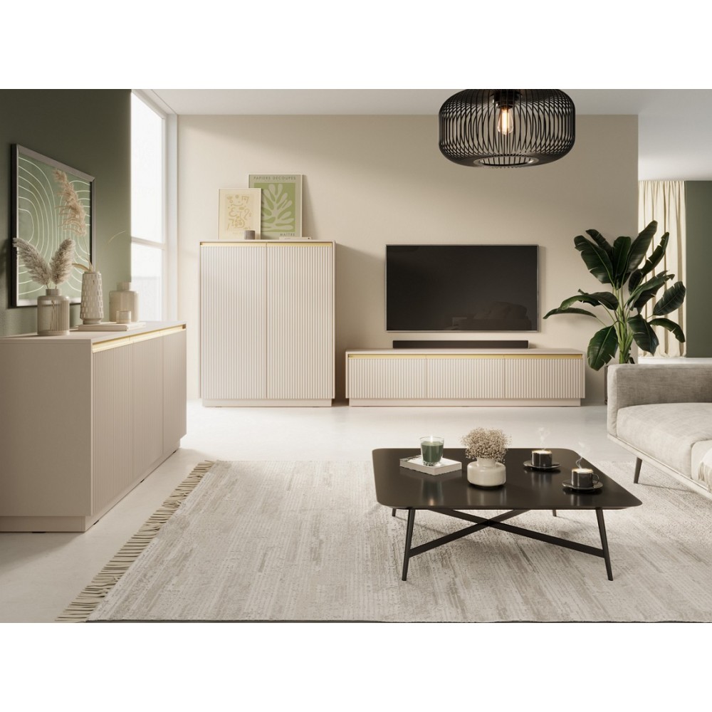 Тумба під ТВ Perfect Home Роял / Royal RTV180 3-дверна Бежевий (PFH-091293)