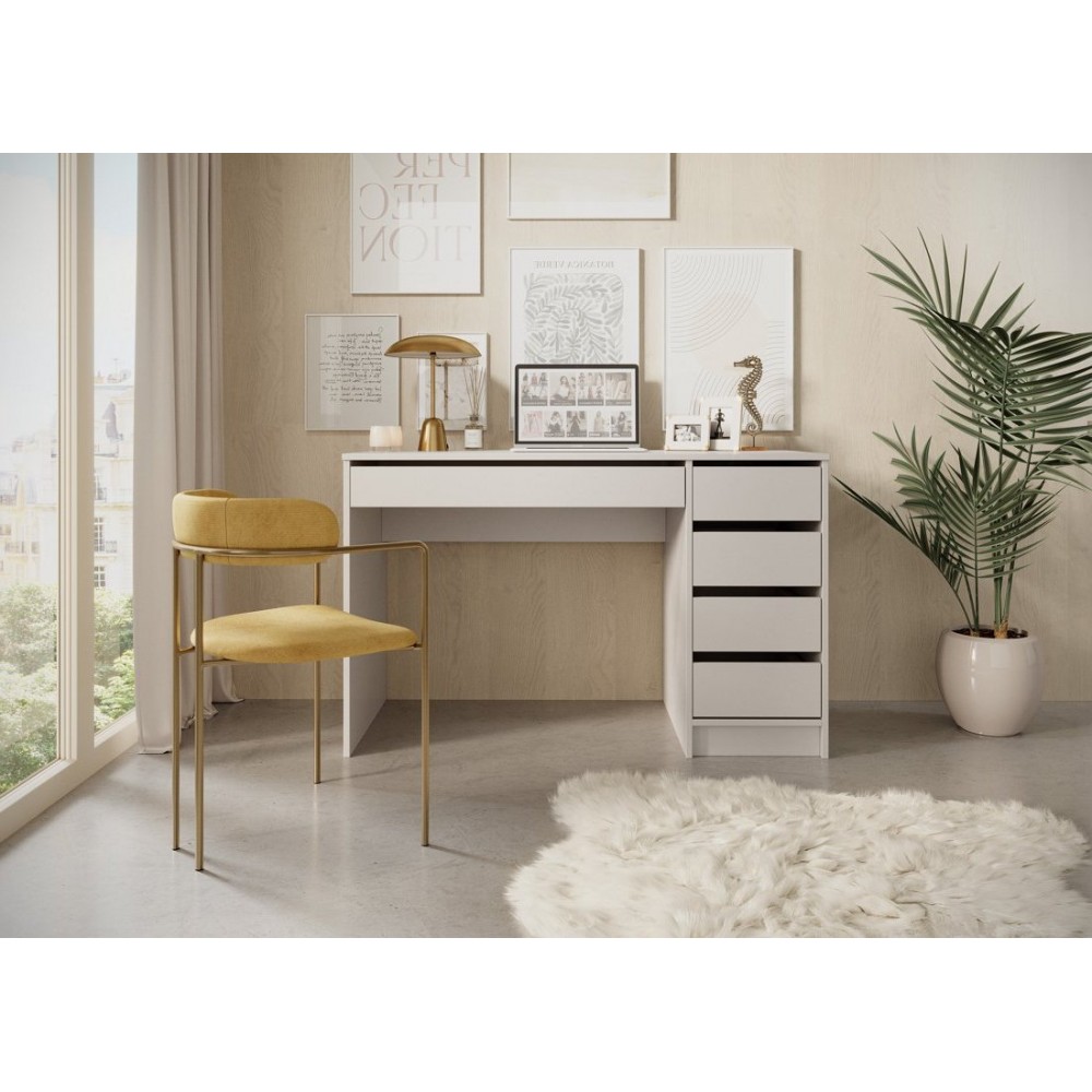 Стол туалетный письменный Perfect Home Ада/Ada 5S/120 с 5 ящиками Кашемир (PFH-091309)