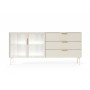 Комод с подсветкой Perfect Home Луми / Lumi 2D3S/181 2-дверный с 3 ящиками Кашемир (PFH-091387)