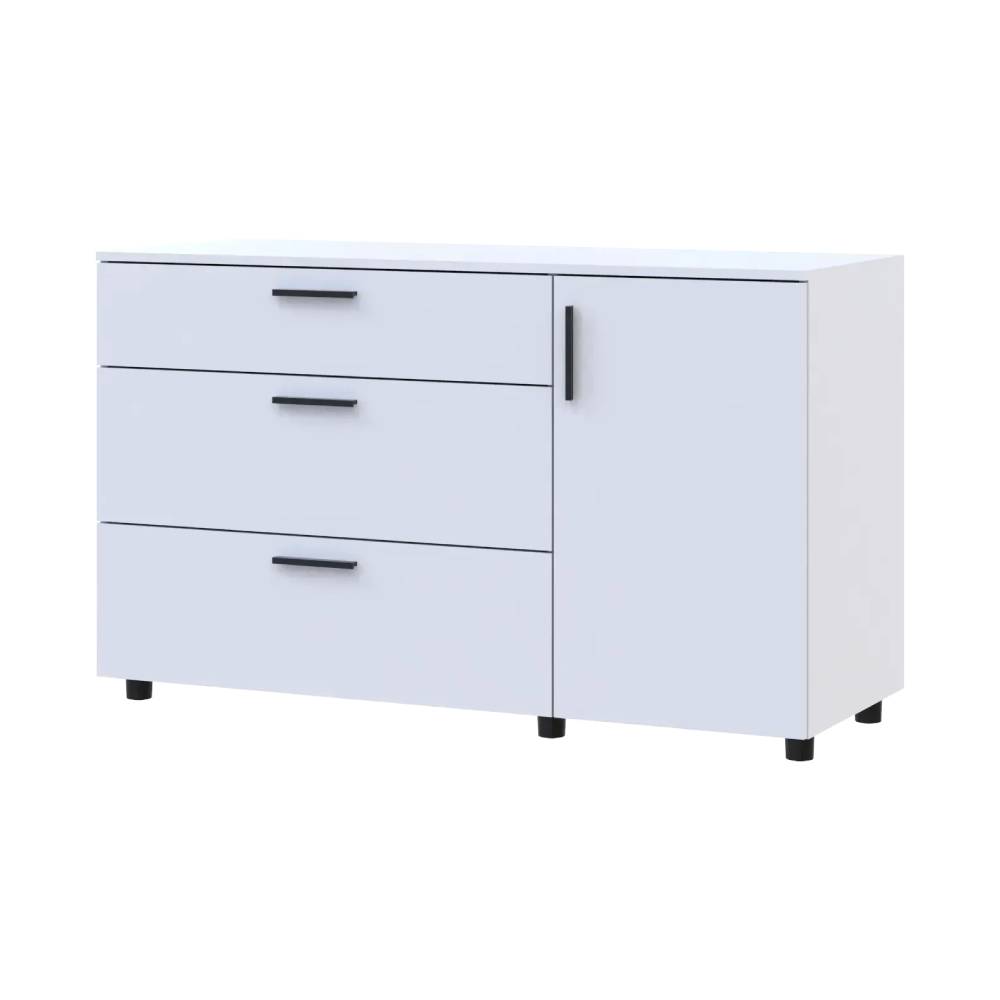 Комод Doros Торн Білий 3Ш/1Д 135х51.6х80 (DRS-012104)
