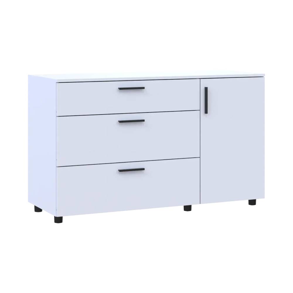Комод Doros Торн Білий 3Ш/1Д 135х51.6х80 (DRS-012104)