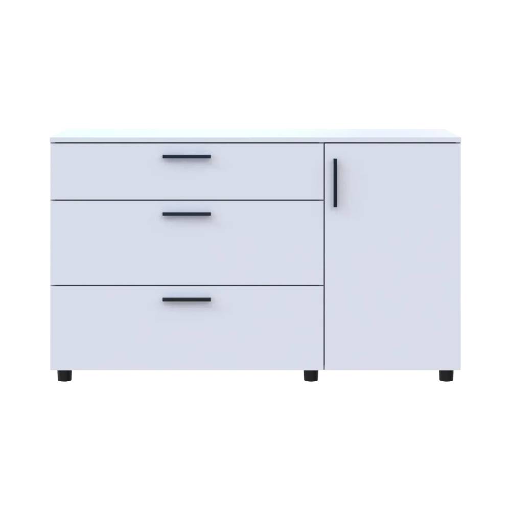 Комод Doros Торн Білий 3Ш/1Д 135х51.6х80 (DRS-012104)
