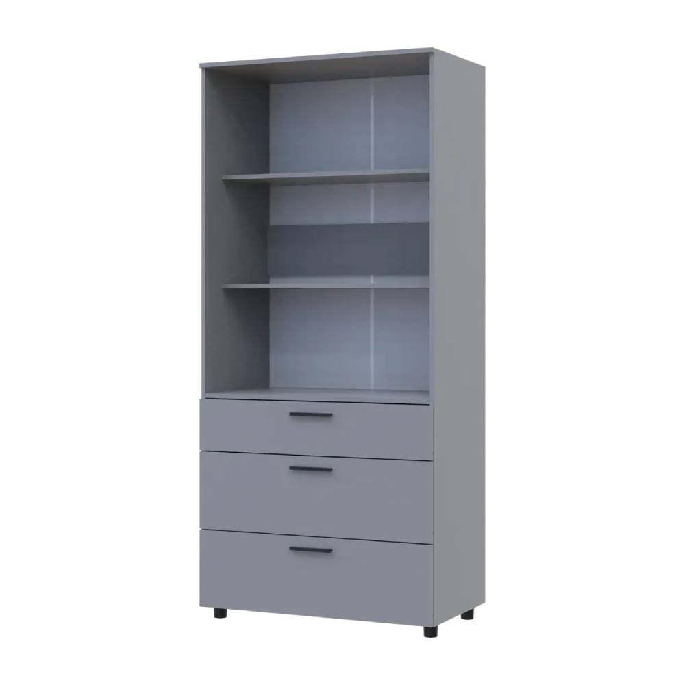 Шафа для одягу Doros Торн Сірий 2 ДСП/3Ш (полиці) 90х51.6х200 (DRS-012024)