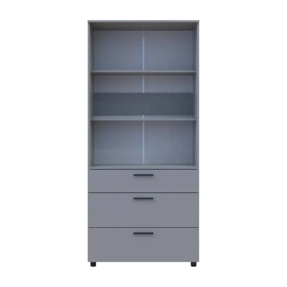 Шафа для одягу Doros Торн Сірий 2 ДСП/3Ш (полиці) 90х51.6х200 (DRS-012024)