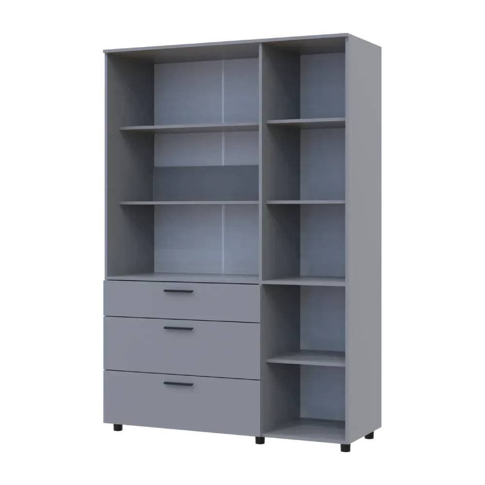 Шафа для одягу Doros Торн Сірий 3 ДСП/3Ш (полиці) 135х51.6х200 (DRS-012064)