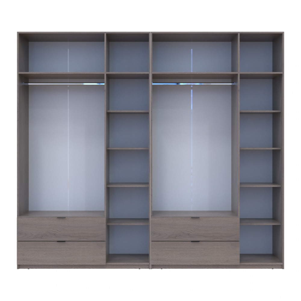 Комплект шкафов для одежды Doros Лукас (2 шт.) 270х50х240 см Канноло (DRS-011852)