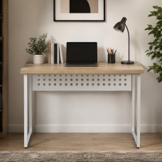 Стіл письмовий Майк Ferrum-decor 75x140x70 Білий метал ДСП Дуб Кремона Торро 32 мм (FRD-108367)