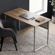 Стіл письмовий Майк Ferrum-decor 75x140x70 Сірий метал ДСП Дуб Евок Прибережний 16 мм (FRD-108257)