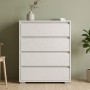 Комод на 4 ящика LION АРТ-2 80х43х105 см Бетон Style (LION-045404)