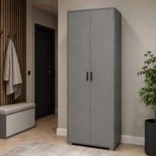 Шкаф для одежды с микролифтом LION Тиволи 75х37,5х200 см Серая Мышь (LION-045541)