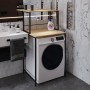 Стелаж-полиця Бафрум 402 Ferrum-decor для пральної машини 133,5x70,5x60,5 Чорний метал ДСП Дуб Кремона Торро 16 мм (FRD-107587)