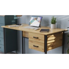 Комп'ютерний стіл Ferrum-decor Дакота 76x140x70 чорний ДСП Дуб Артизан 32 мм (FRD-107287)