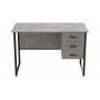 Компьютерный стол Ferrum-decor Гарри 75x120x70 черный ДСП Бетон 16мм (FRD-107297)