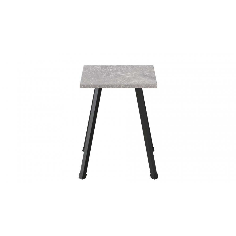 Табурет Ferrum-decor 430x320x320 Черный металл ДСП Бетон 16 мм (FRD-106917)