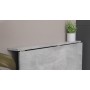 Стол раскладной Морис 900 Ferrum-decor 750x900x500 Черный металл ДСП Бетон 16 мм (FRD-107317)