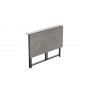 Стол раскладной Морис 900 Ferrum-decor 750x900x500 Черный металл ДСП Бетон 16 мм (FRD-107317)
