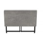 Стол раскладной Морис 900 Ferrum-decor 750x900x500 Черный металл ДСП Бетон 16 мм (FRD-107317)