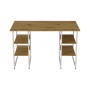 Компьютерный стол Ferrum-decor Карэн 75x120x70 белый ДСП Дуб Артизан 32мм (FRD-107247)