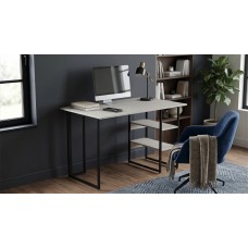 Стіл письмовий Кевин Ferrum-decor 75x100x60 Чорний метал ДСП Кашемір 16 мм (FRD-108117)