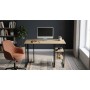 Стол письменный Кевин Ferrum-decor 75x120x70 Черный металл ДСП Дуб Кремона Торро 16 мм (FRD-108177)