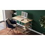 Стол письменный Кевин Ferrum-decor 75x140x70 Серый металл ДСП Дуб Евок Прибрежный 16 мм (FRD-108077)