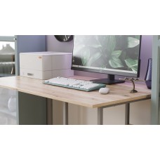 Письмовий стіл Ferrum-decor Кевін 75x100x70 сірий ДСП Дуб Сан-Марино 16 мм (FRD-106847)