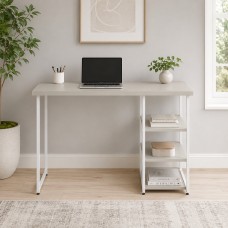 Стіл письмовий Кевин Ferrum-decor 75x120x60 Білий метал ДСП Кашемір 32 мм (FRD-108127)