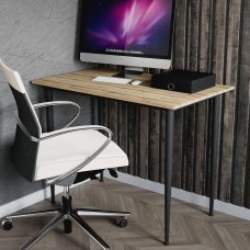 Універсальний стіл Prime Ferrum-decor 750x1200x700 Чорний метал ДСП Дуб Евок Прибережний 16 мм (FRD-107667)