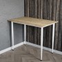Стол универсальный Prime Ferrum-decor 750x1000x600 Белый металл ДСП Дуб Евок Прибрежный 16 мм (FRD-107687)