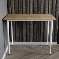 Універсальний стіл Prime Ferrum-decor 750x1000x600 Білий метал ДСП Дуб Евок Прибережний 16 мм (FRD-107687)