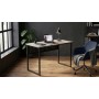 Стол письменный Майк Ferrum-decor 75x100x60 Черный металл ДСП Кашемир 16 мм (FRD-108297)