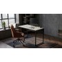 Стол письменный Майк Ferrum-decor 75x100x60 Черный металл ДСП Кашемир 16 мм (FRD-108297)