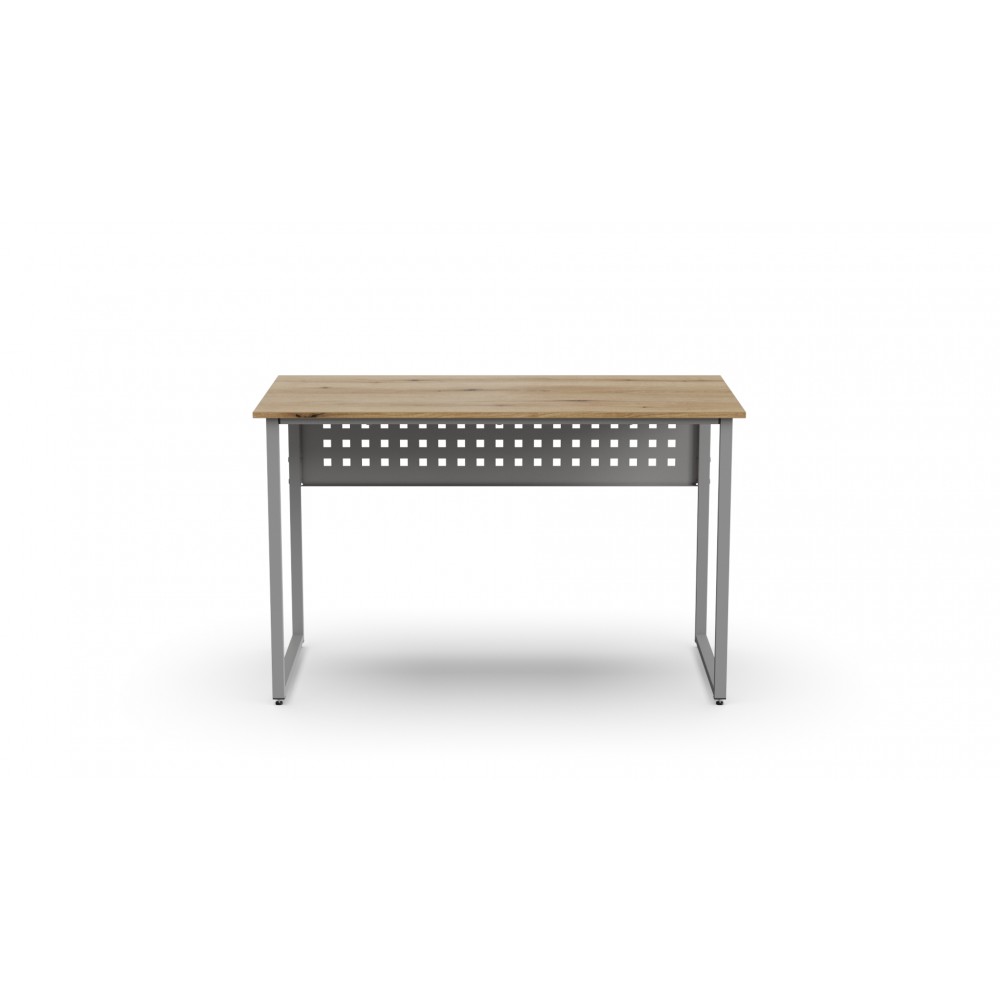 Стол письменный Майк Ferrum-decor 75x100x60 Серый металл ДСП Дуб Евок Прибрежный 16 мм (FRD-108227)