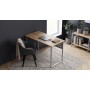 Стол письменный Майк Ferrum-decor 75x100x60 Серый металл ДСП Дуб Евок Прибрежный 16 мм (FRD-108227)
