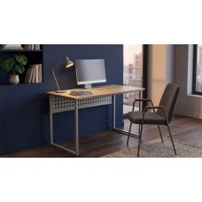 Стіл письмовий Майк Ferrum-decor 75x100x60 Сірий метал ДСП Дуб Евок Прибережний 16 мм (FRD-108227)