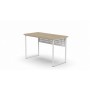 Стол письменный Майк Ferrum-decor 75x100x60 Белый металл ДСП Дуб Кремона Торро 32 мм (FRD-108337)