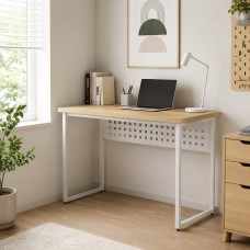 Стіл письмовий Майк Ferrum-decor 75x100x60 Білий метал ДСП Дуб Кремона Торро 32 мм (FRD-108337)