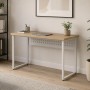 Стол письменный Майк Ferrum-decor 75x100x60 Белый металл ДСП Дуб Кремона Торро 32 мм (FRD-108337)