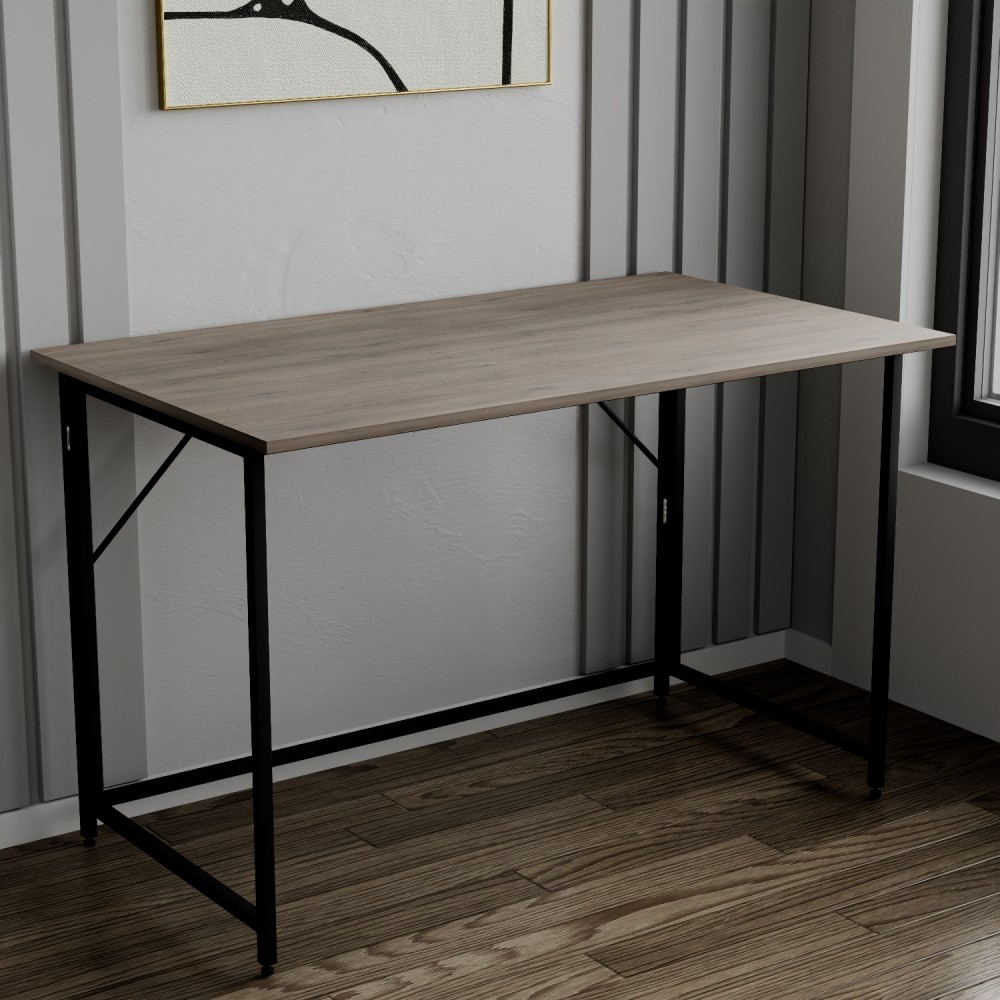 Стол раскладной Морис Ferrum-decor 750x900x500 Черный металл ДСП Дуб Кремона Канолло 16 мм (FRD-107497)
