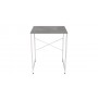 Стеллаж полка Бафрум 401 Ferrum-decor для стиральной машины 90x70,5x60,5 Белый металл ДСП Бетон 16 мм (FRD-107357)