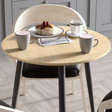Круглий стіл OPTIMA 3 ніжки конусні Ferrum-decor 750x670x670 Чорний метал ДСП Дуб Кремона Торро 16 мм (FRD-107557)