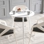 Круглий стіл OPTIMA 3 ніжки конусні Ferrum-decor 750x670x670 Білий метал ДСП Білий 16 мм (FRD-107447)