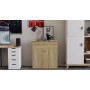 Ліжко трансформер комод ASCET 3 Ferrum-decor 920x2000x700 Чорний метал ДСП Дуб Сонома 16 мм (FRD-107337)