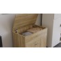 Ліжко трансформер комод ASCET 3 Ferrum-decor 920x2000x700 Чорний метал ДСП Дуб Сонома 16 мм (FRD-107337)