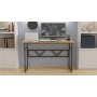 Компьютерный стол Ferrum-decor Раян 75x140x60 черный ДСП Дуб Артизан 16мм (FRD-107087)