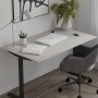 Стол письменный Space Ferrum-decor 750x1000x600 Черный металл ДСП Кашемир 16 мм (FRD-107837)