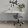 Стол письменный Space Ferrum-decor 750x1200x600 Белый металл ДСП Кашемир 16 мм (FRD-107917)