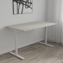 Стол письменный Space Ferrum-decor 750x1200x600 Белый металл ДСП Кашемир 16 мм (FRD-107917)