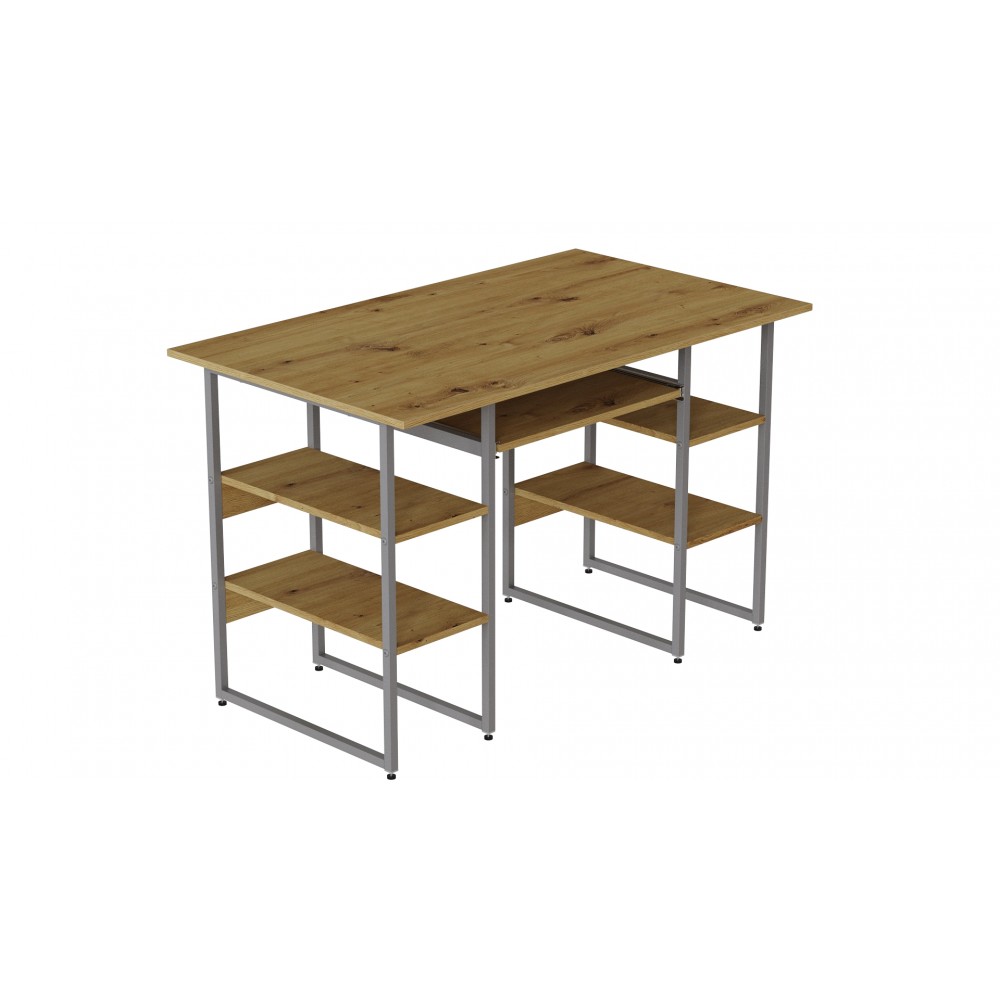 Компьютерный стол Ferrum-decor Тим 75x120x70 серый ДСП Дуб Артизан 16мм (FRD-106947)